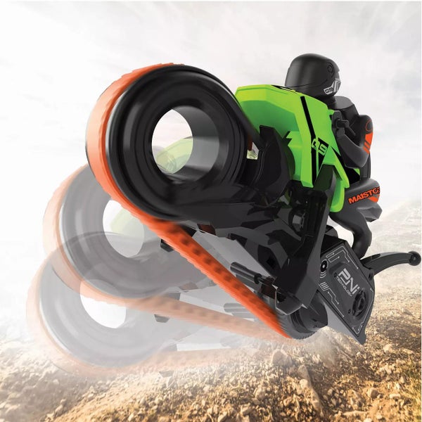 Maisto Tech: Cyklone MotoBike - R / C Stunt Motorcycle (Green) Carousel 2