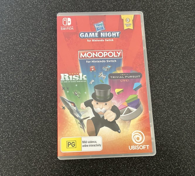 Hasbro Game Night (Risk, Monopoly & Trivial Pursuit) - Nintendo Switch Carousel 1