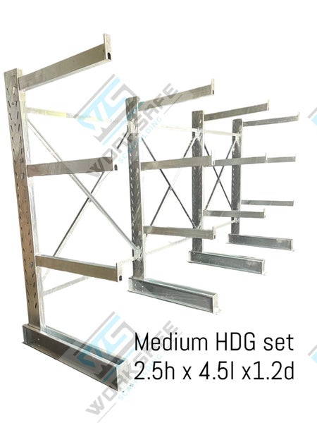 Cantilever Shelving Medium Set HDG Carousel 1