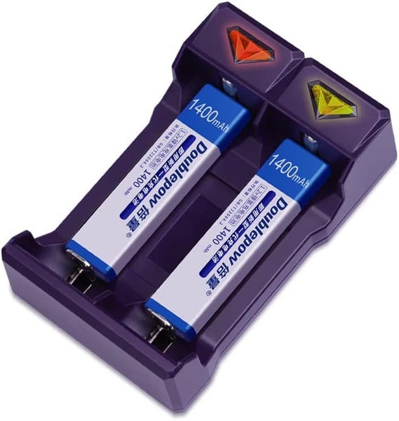 Ni-MH Minidisk CD Walkman Gumstick 1.2V 1400mAh Charger + Twinpack Batteries Carousel 2