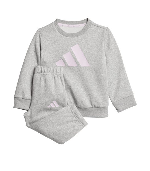Adidas Toddlers Big Logo Jogger Set Grey/Pink - 12-18 months Carousel 1