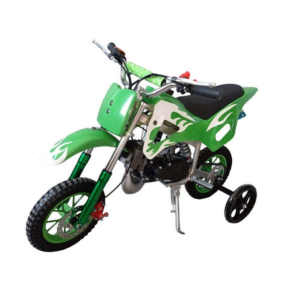 Green Mini Motor Kids Dirt Bike Pocket Motorcycle Monkey ATV Toys 49CC 2 Stroke Carousel 1