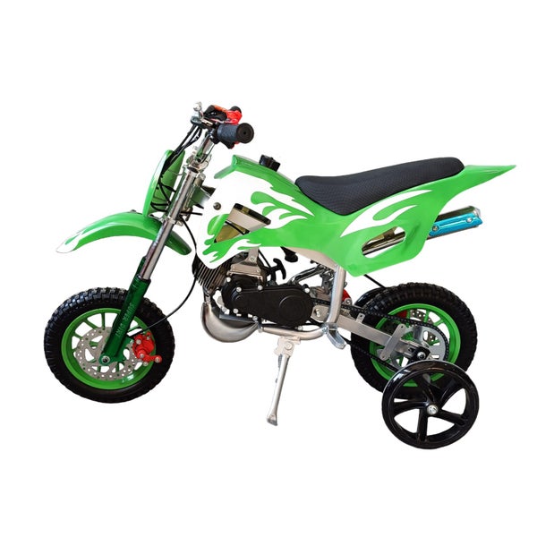 Green Mini Motor Kids Dirt Bike Pocket Motorcycle Monkey ATV Toys 49CC 2 Stroke Carousel 2