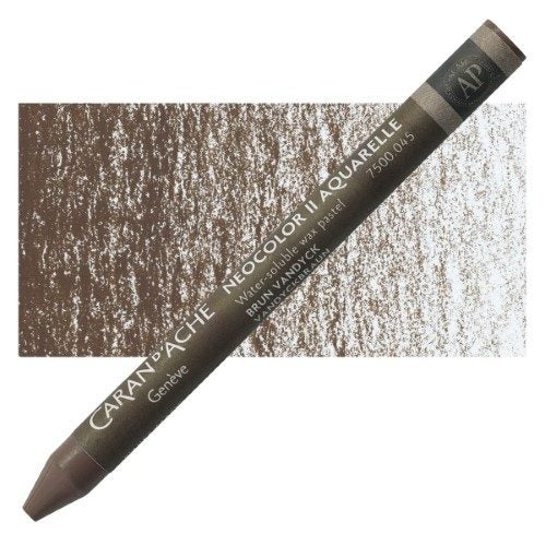 Crayon - Caran D’ache Neocolor Ii Vandyck Brown - Pack of 10 Carousel 1