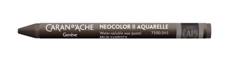Crayon - Caran D’ache Neocolor Ii Vandyck Brown - Pack of 10 Carousel 2