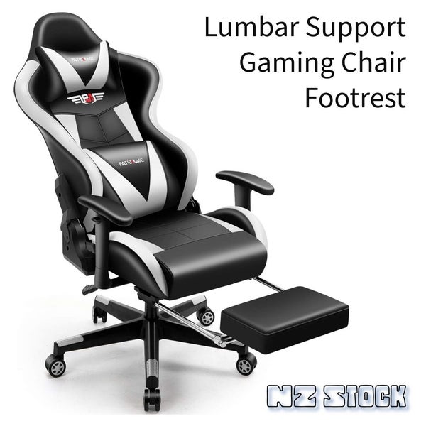 PTN Gaming Chair with Headrest, Lumbar Support and Footrest Sale Sale Carousel 1