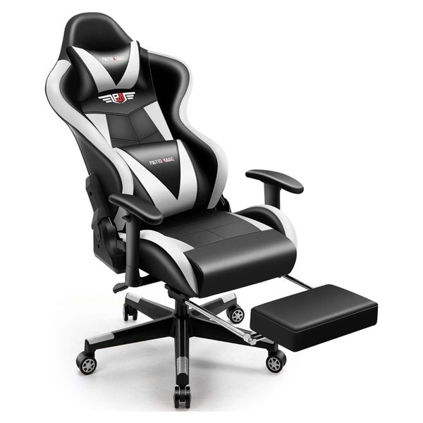 PTN Gaming Chair with Headrest, Lumbar Support and Footrest Sale Sale Carousel 8