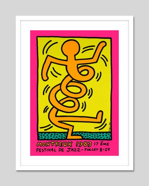 Montreux Jazz Festival 1983 (Orange Man) by Keith Haring Art Print Carousel 1
