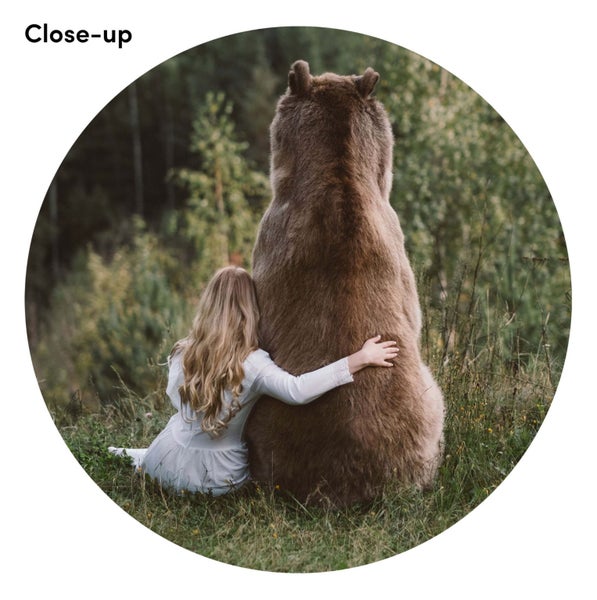 Girl & Bear Art Print Carousel 2