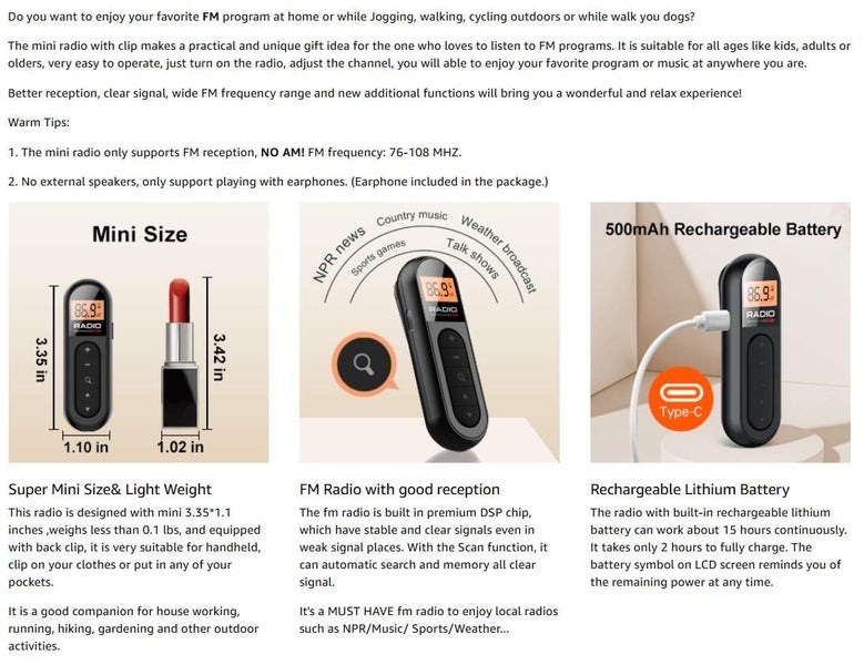 FM Portable Radio Carousel 2