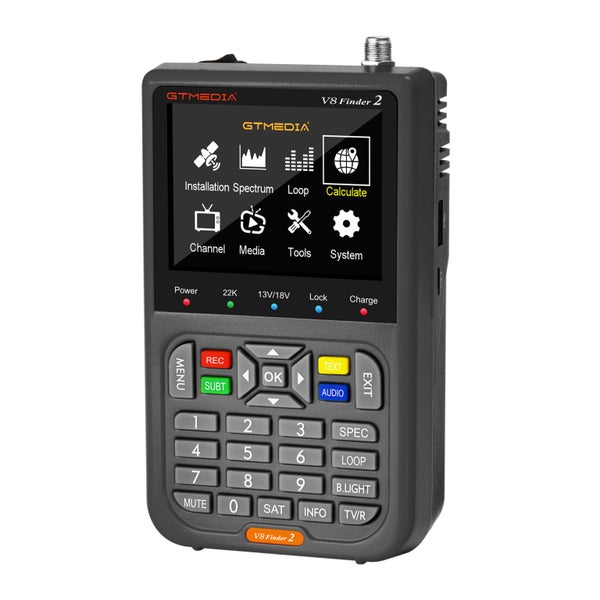 V8 Satellite Finder Signal Meter Upgraded TV DVB-S2/S2X Receiver Sat Detector Carousel 1