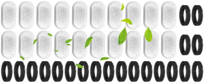 Pet Water Fountain Replacement Filters for 67oz 2L and 108 3.2L Stainless Steel Carousel 2