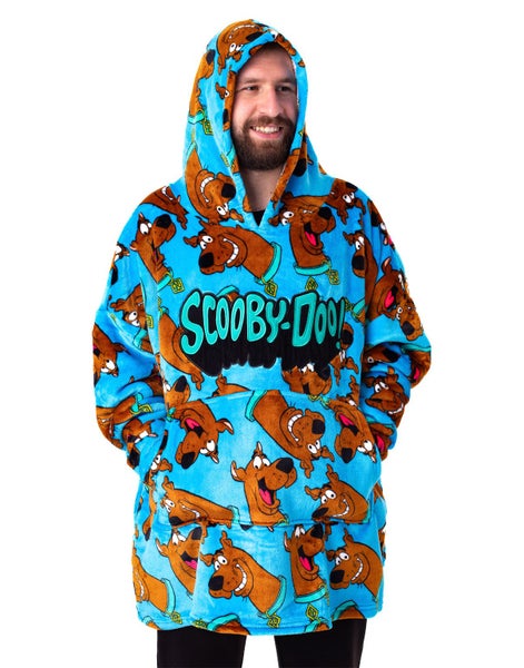 Scooby Doo Blue Blanket Hoodie (Mens) Carousel 1