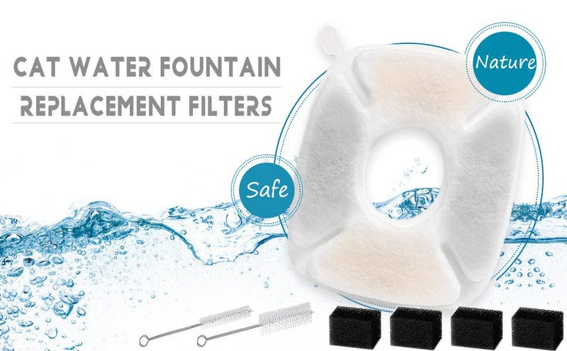 32 Pcs Cat Fountain Filters Replacement Carousel 2