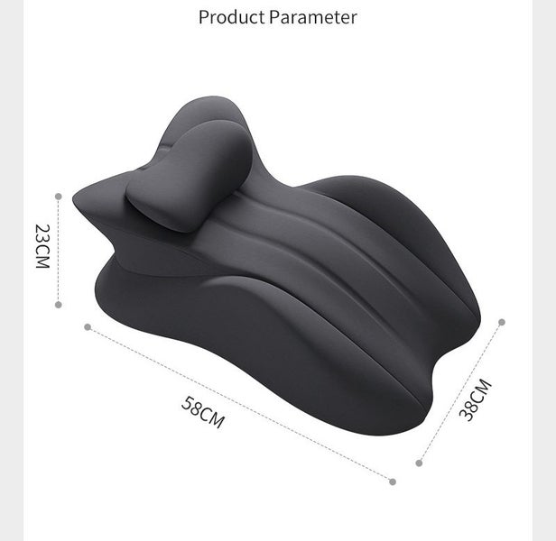 Memory Foam Bed Pillow for Prone Sleeping, Reading & Belly Sleeping - Blue Carousel 9