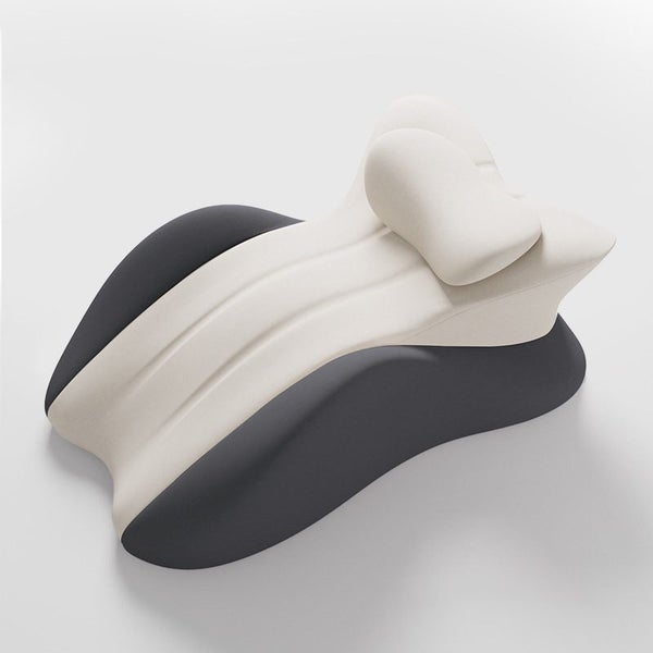 Memory Foam Bed Pillow for Prone Sleeping, Reading & Belly Sleeping - DubleGray Carousel 1