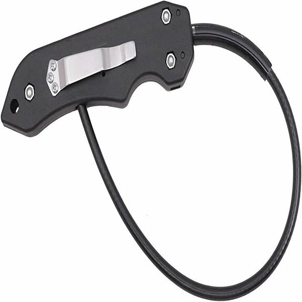 Multipurpose Tactical Whip, Bike Whip & Window Breaker Self Defense Tool-Black Carousel 1