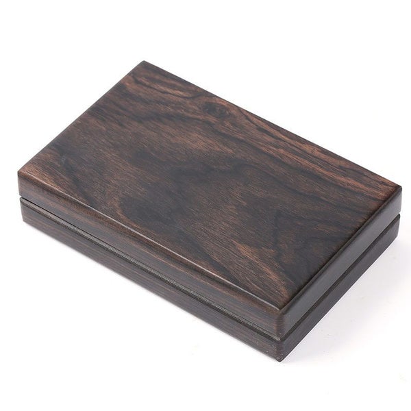 Sandalwood Cigarette Box, Side Flip Design for 10 Cigarettes-Dark Brown Carousel 2