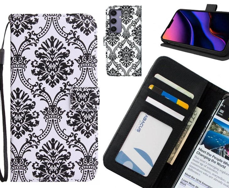Samsung Galaxy S24 FE case 3 card leather wallet case printed ID Carousel 1