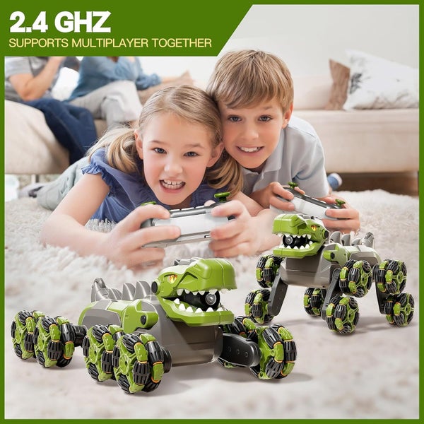 8WD Remote Control Car 2.4GHz Monster Truck for Kids Ages 4-13 Green Carousel 1