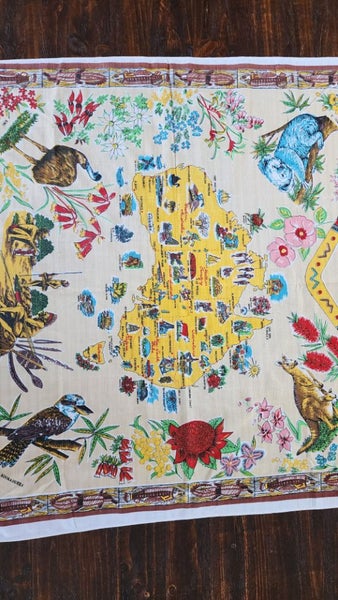 ~" Australia Vintage Tablecloth Designed By Citer Australia "~ Carousel 2