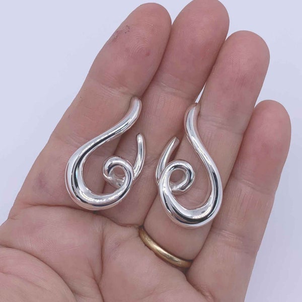 925 Sterling Silver Swirl Earrings "Lizzy" Carousel 4