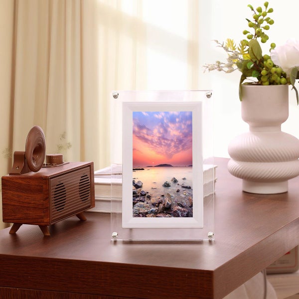 7 inch WiFi Digital Picture Frame 8GB Memory Auto Rotate Carousel 7