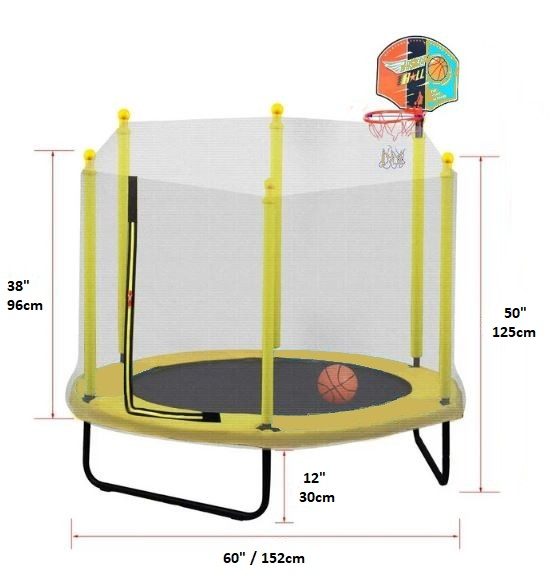 60" Children's Trampoline Carousel 2