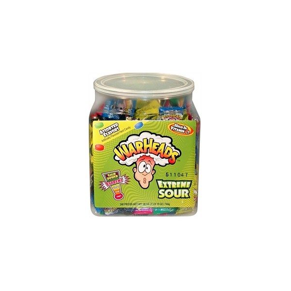 Warheads Extreme sours Tub 240 pcs Carousel 1