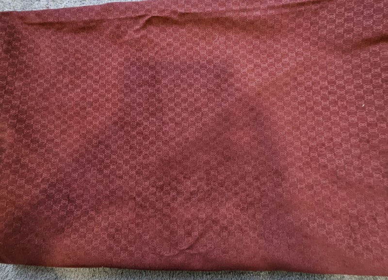 SELF PATTERNED - BURGUNDY FABRIC, 234cm × 204 cm POLYESTER MEDIUM WEIGHT Carousel 1