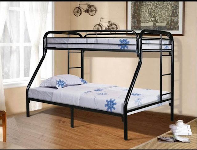 QUEEN - KING SINGLE METAL BUNKS WITHOUT MATTRESSES Carousel 1