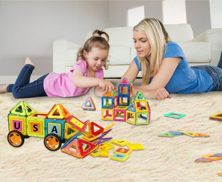Mibote Magnetic Building Blocks (126-pieces) Carousel 7