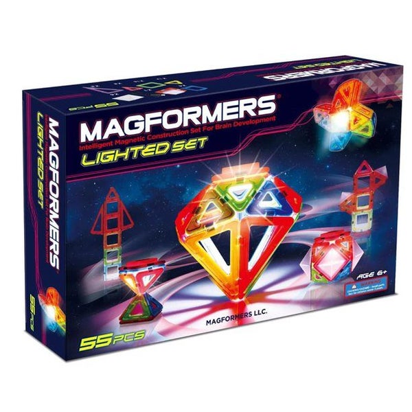 Magformers Light Show Set (55-pieces) - Magnetic Construction Set Carousel 1