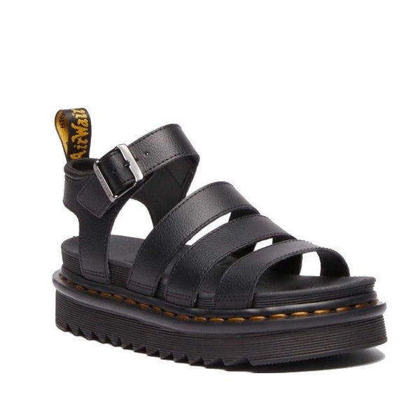 Dr Martens Blaire Black Athena 3 Strap Sandal Carousel 1