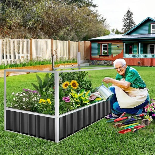 Plant Box / Garden Box/ Raised Garden Bed With Cover 1740x900x880 Grey Carousel 2