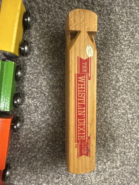 The Whistlin' Dixie Line Wooden Train Whistle 8" set Carousel 2