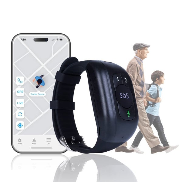 Personal GPS Tracker 4G Watch Elderly Kids Wearable SOS Calling Satellite Carousel 1