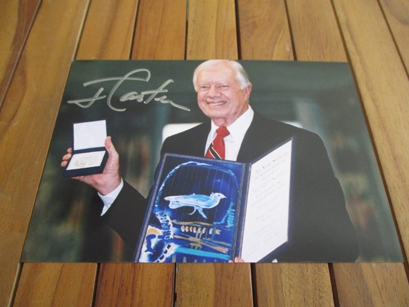 Jimmy Carter "Former American President" signed photograph + letter Carousel 2