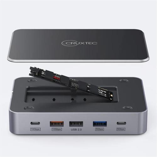 Cruxtec CDK14-SG 14-in-1 USB-C 100W Docking station with M.2 Slot [CDK14-SG] Carousel 1