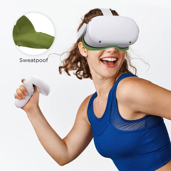 Kiwi Design For META Oculus Quest 2 Silicone Face Cover Pad Olive Green Colour Carousel 6