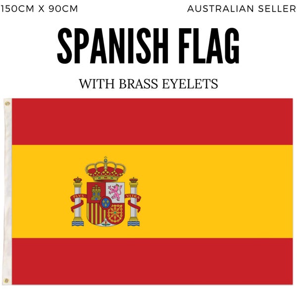 Spain Spanish Country Flag Heavy Duty Outdoor Espa a - 150cm x 90cm62934726494977111