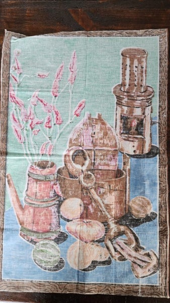 ~" Retro Pure Cotton Tea Towel "~ Carousel 9