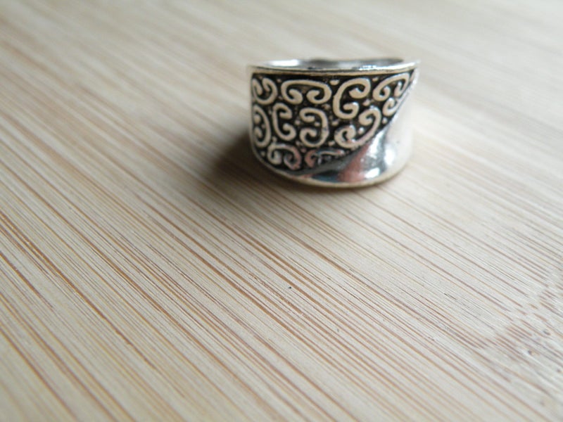 Half Scroll Band Ring Size 9 Carousel 1