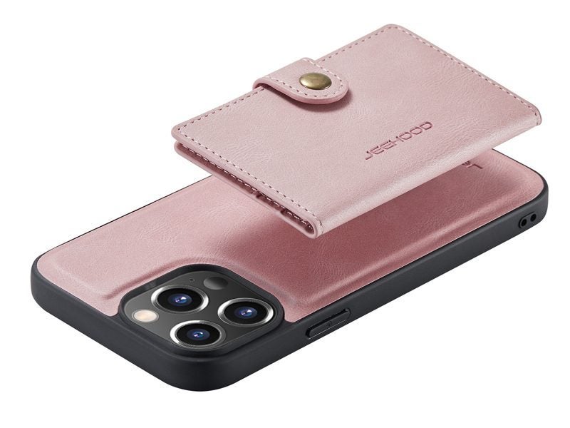 PU Leather Magnetic Detachable Kickstand Wallet Case Cover for iPhone 13 6.1" Carousel 2