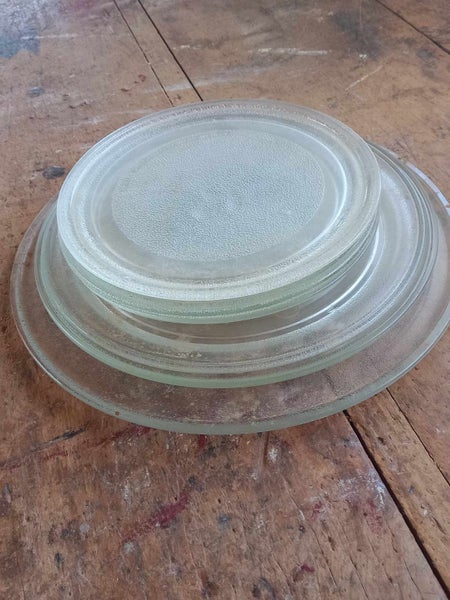 GLASSS MICROWAVE PLATES- VARIOUS SIZES, OVER 50 AVAILABLE, $5.00 EACH Carousel 1