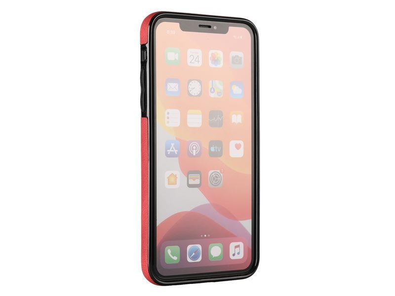 PU Leather Magnetic Kickstand Case Cover for iPhone 11 Pro Red Carousel 4