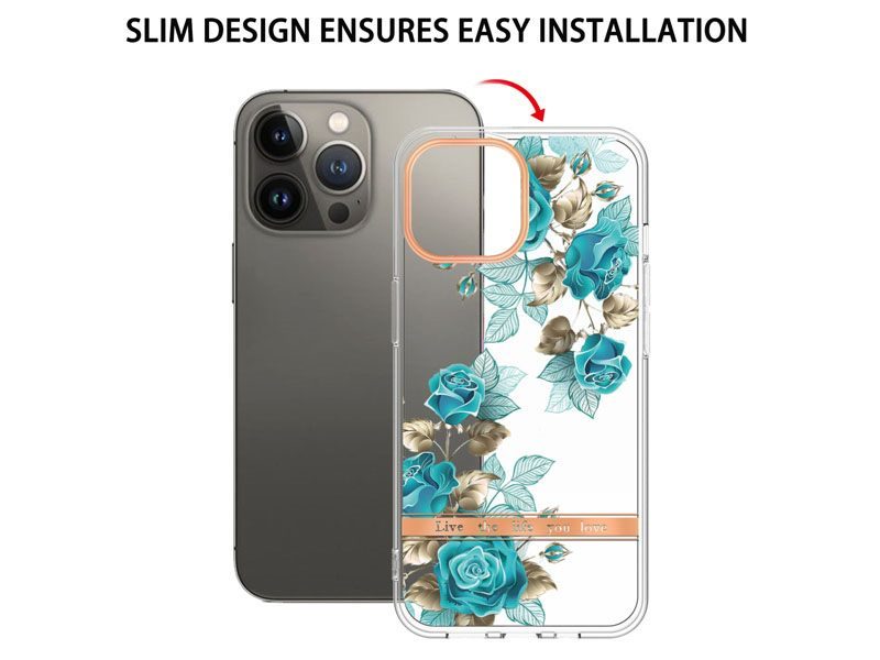 Case Cover for iPhone 13 Pro Flower Carousel 4