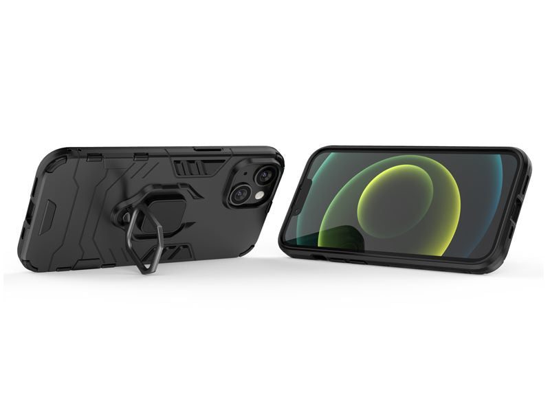 Kickstand Case Cover for iPhone 13 6.1" Black Carousel 4