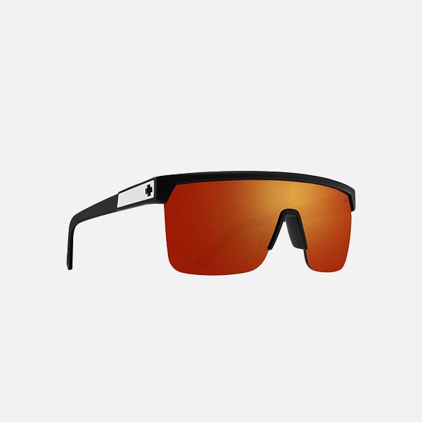 Spy Sunglasses Flynn 5050 - Matte Black Happy Boost Polarised Orange Mirror Carousel 1