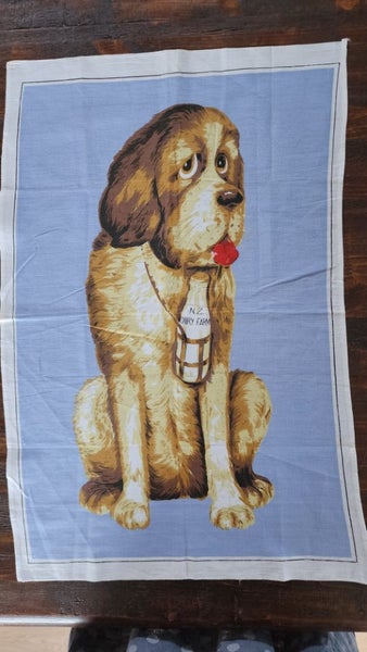 ~" Dog N.Z. Dairy Farm Vintage Tea Towel "~ Carousel 1